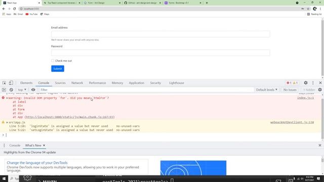 React - Simple Login Form Bootstrap using useState смотреть онлайн
