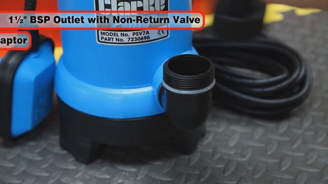 Clarke PSV7A 750W Submersible Pump With Folding Base смотреть онлайн
