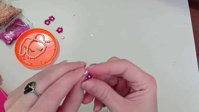 Брошь из бисера и пайеток "БУКЕТ" , brooch, брошь своими руками смотреть онлайн