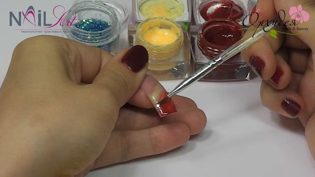 Дизайн на короткие ногти "Тигровой лилии цветок" смотреть онлайн