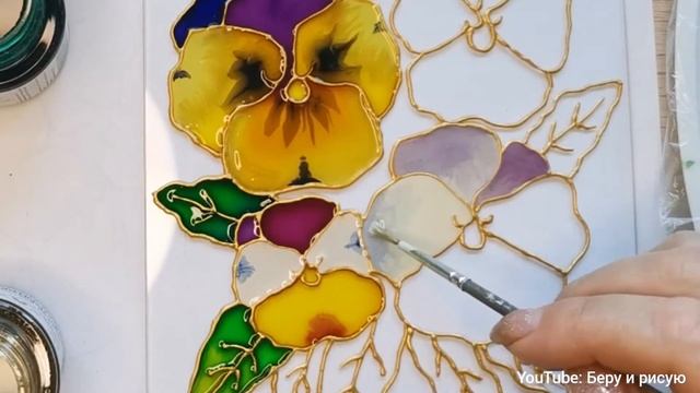 Как сделать витраж. Витражная роспись 