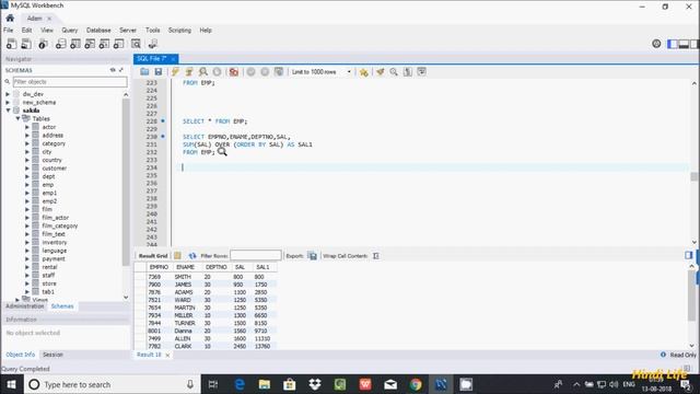 Difference between ROWS and RANGE in MySql Explain in Hindi смотреть онлайн