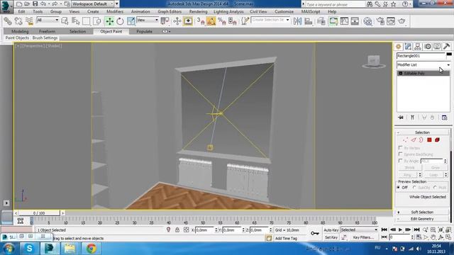 21 Создаём материал стен, штукатурка V-Ray смотреть онлайн