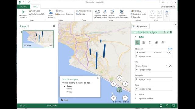 como crear un mapa 3D en excel 2016 смотреть онлайн