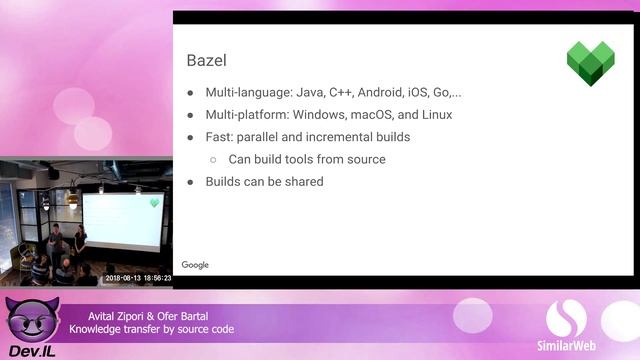 Knowledge transfer by source code - Avital Zipori & Ofer Bartal [Dev.IL Meetup] смотреть онлайн