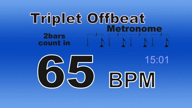 Triplet Offbeat Metronome BPM=65 смотреть онлайн