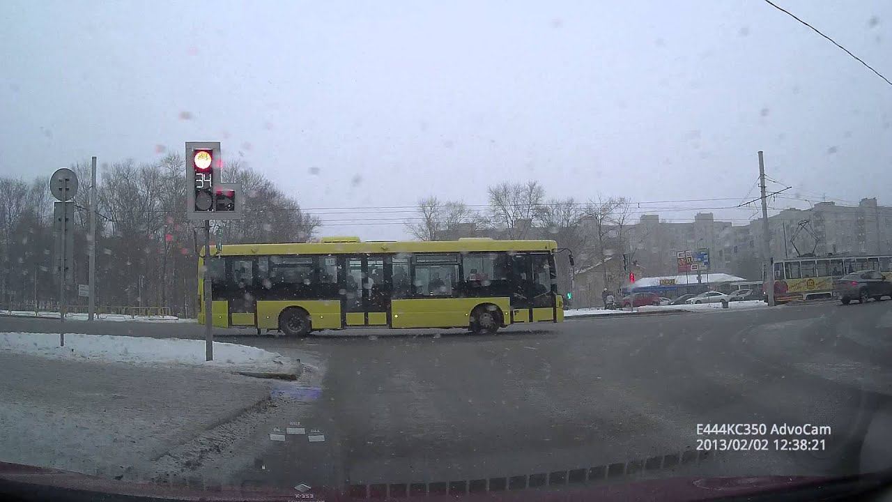 Поездки по Череповцу. №7. Снегопад. смотреть онлайн