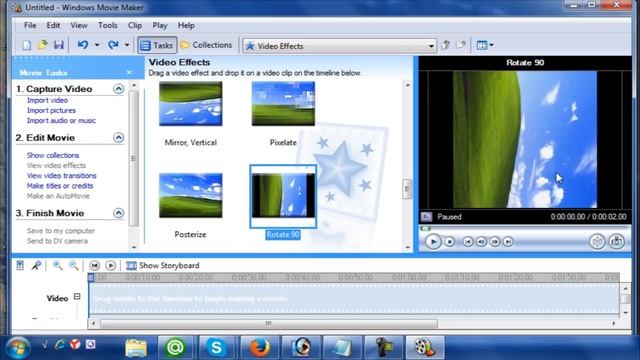 Как повернуть видео на 90 градусов в movie maker смотреть онлайн