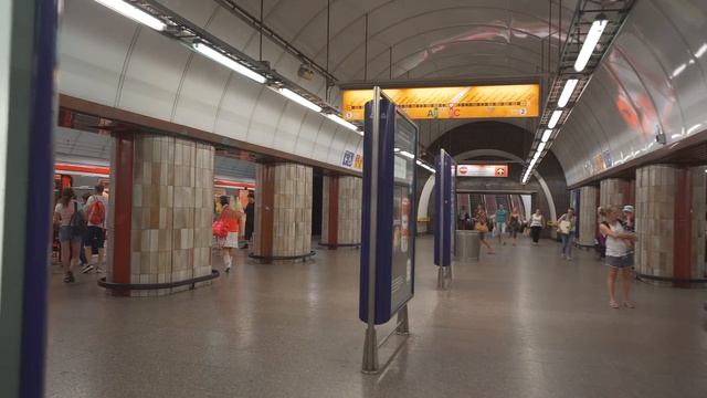 Czech Republic, Prague, 2X Metro Ride From Nádraží Holešovice To Palmovka