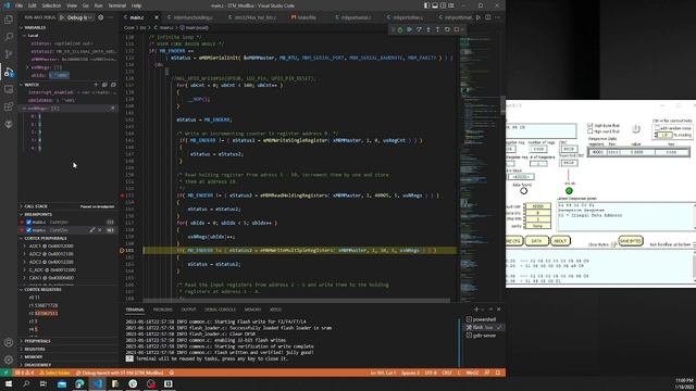 STM32 Modbus RTU Master Communication demo | Udaya Subedi смотреть онлайн