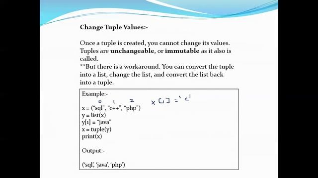 Tuples in Python смотреть онлайн