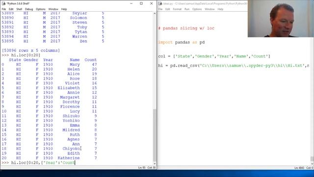 Python Basics Pandas DataFrame loc Method смотреть онлайн