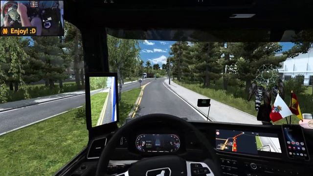 New MAN TGX 580 in Promods | Ivalo - Kalix | ETS2 Gameplay 4K + wheel cam смотреть онлайн