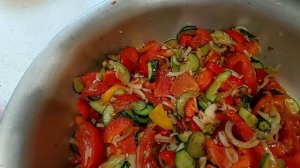 Обалденный узбекский салат на зиму.Невероятно вкусно/Готовим запасы на зиму/Понравится всем!!!