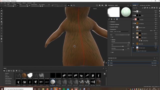 Substance Painter: Fur Brush tutorial смотреть онлайн