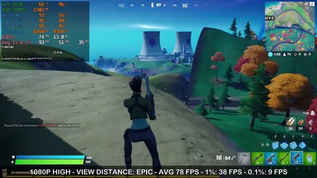 Fortnite Gameplay 1080p High | i5-4590 / 16GB DDR3 / GTX1650 4GB GDDR5 смотреть онлайн