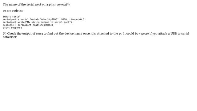 Raspberry Pi: How do I get the data from the serial port? (4 Solutions!!) смотреть онлайн