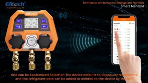 Elitech DMG-4B Digital Manifold Gauge App Control AC Gauges