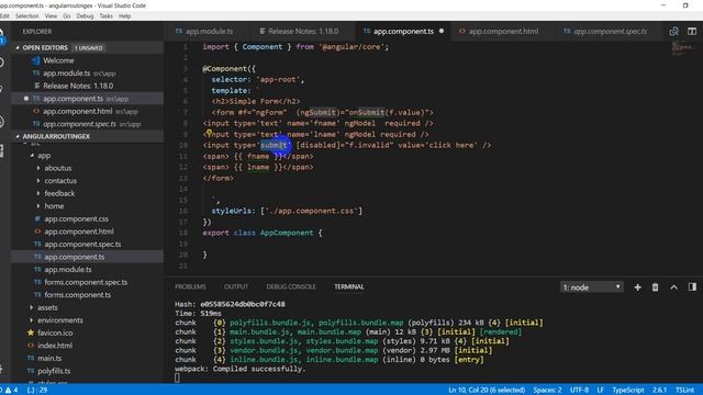 angular 4 template driven form validation | Lecture 19| example | Hindi смотреть онлайн