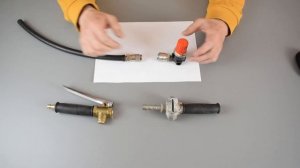 Штукатурка хоппер ковшом. Подключение к компрессору через быстросъем. Когда применять. Способ №1