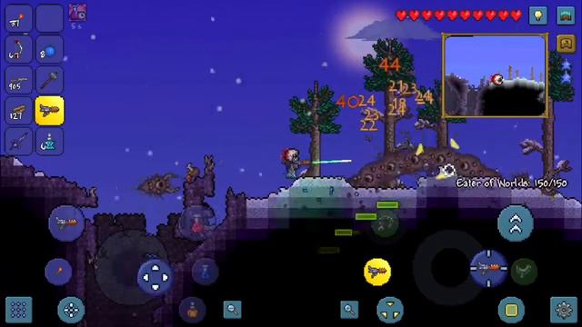 ‘How to’ terraria mobile series ep6 taking out eater of worlds смотреть онлайн