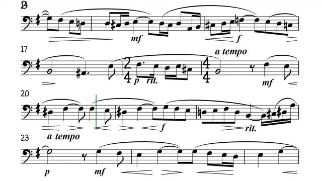 Vocalise Cello or Trombone Sheet Music Backing Track Play Along Partitura смотреть онлайн