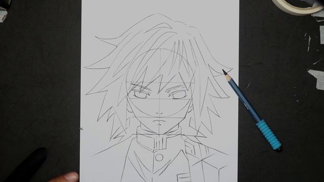 How To Draw Giyuu Tomioka Demon Slayer [Anime Drawing Tutorial for Beginners] смотреть онлайн