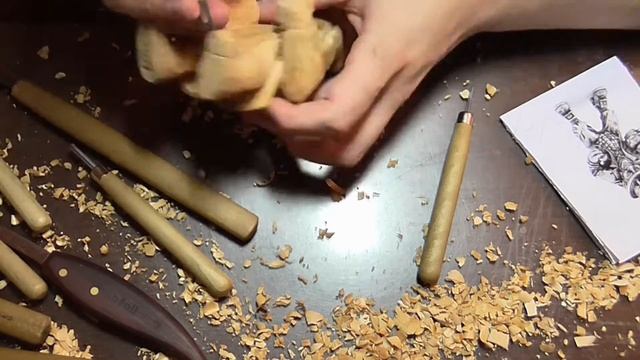 Резьбы по дереву. Статуэтка- лепрекона. Часть 2. Резная скульптура ручной работы. #РезьбаПоДереву смотреть онлайн