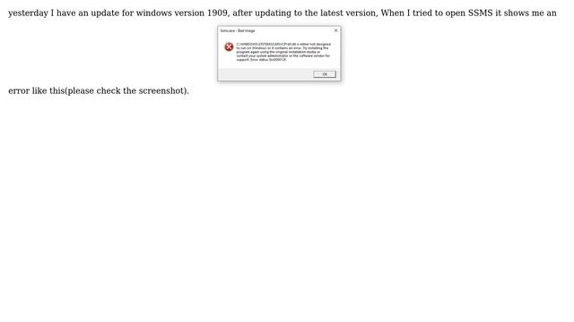 Databases: After doing latest windows10 update 1909 SQL Server Management Studio 17 not working смотреть онлайн