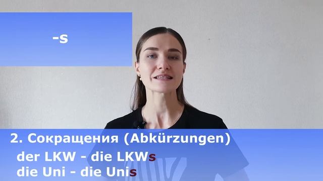 Pluralbildung. Образование множественного числа существительных в немецком языке. смотреть онлайн