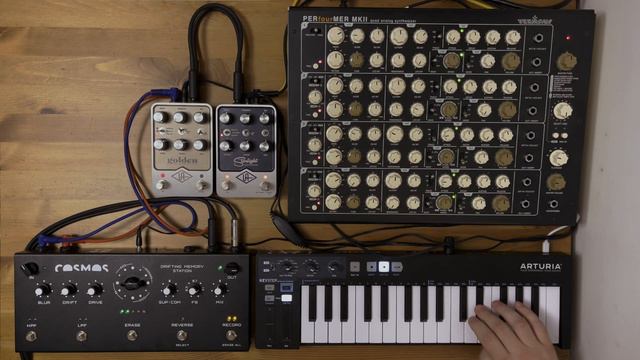 Ambient jam with Vermona Perfourmer, Soma Cosmos, UAFX Golden & Starlight смотреть онлайн