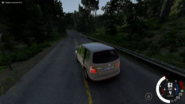 BeamNG.drive MOD- Volkswagen Touran I Goal (5T) 1.9TDI 105 BKC I4 M5 FWD driving смотреть онлайн