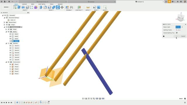 How To Cut A Body in Fusion 360 (2 OPTIONS) смотреть онлайн