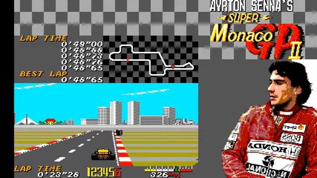 Ayrton Senna's Super Monaco GP II (Sega Master System), Free Practice: USA in 48″60 смотреть онлайн