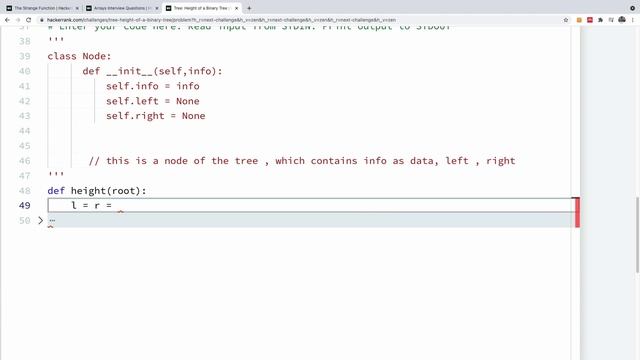 Find the Height of a Binary Tree HackerRank Challenge Solution coded in Python смотреть онлайн