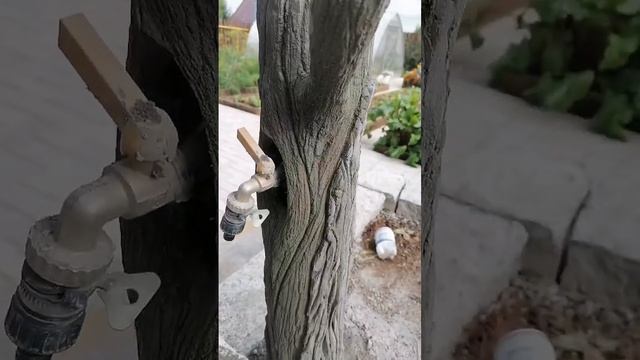 Оформление поливочного крана под дерево смотреть онлайн