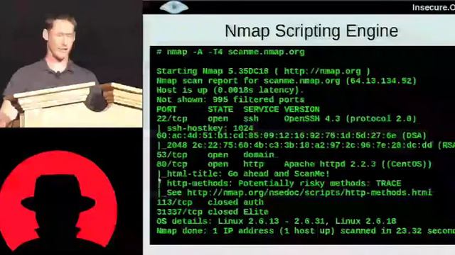Blackhat 2010 Mastering the Nmap Scripting Engine Fyodor Vaskovitch David Fifeld Part 00 смотреть онлайн