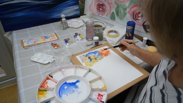 Watercolour Textures - Using Coarse Sea Salt смотреть онлайн