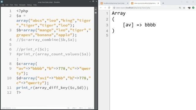 Using PHP Array Functions *in Hindi* смотреть онлайн