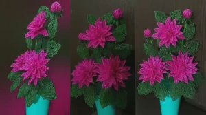 МК Георгины из бисера #цветыизбисера