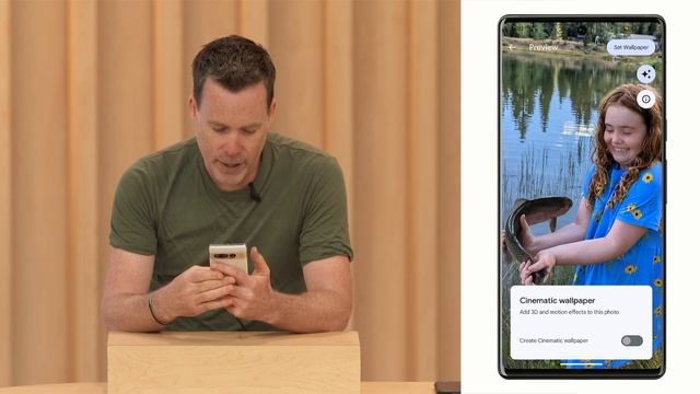 New Android wallpapers demo at Google I/O 2023 смотреть онлайн
