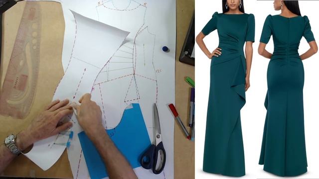 моделируем платье Modelado De Vestido #курсыкройкиишитья  #валерийпрокудиншитьё #diseñodemodas