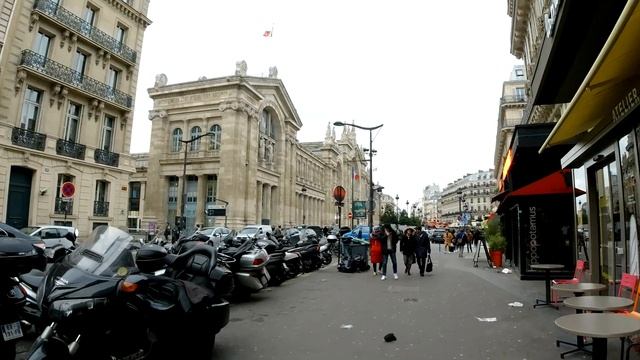 Walking from Eglise Saint-Paul-de-Paul to GARE DE NORD, PARIS FRANCE 4K UHD смотреть онлайн