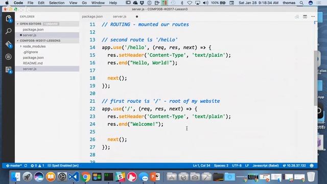COMP308 - W2017 - Lesson 3 - Part 1 - Broadcast смотреть онлайн