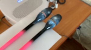 Роспись булав для художественной гимнастики. Художник Минайлюк Даниил 2022. Аэрография