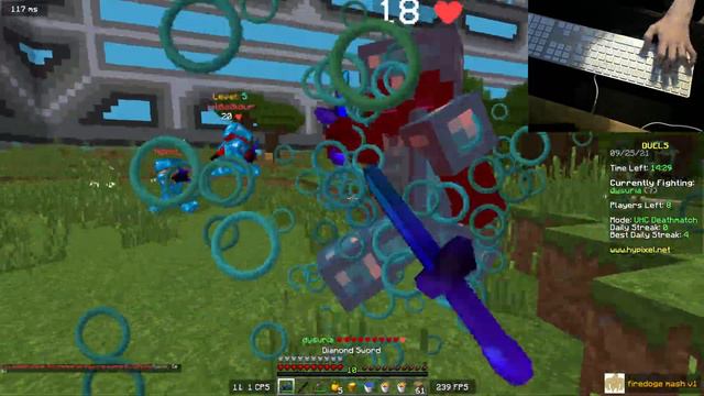 Minecraft with an APPLE Keyboard... смотреть онлайн