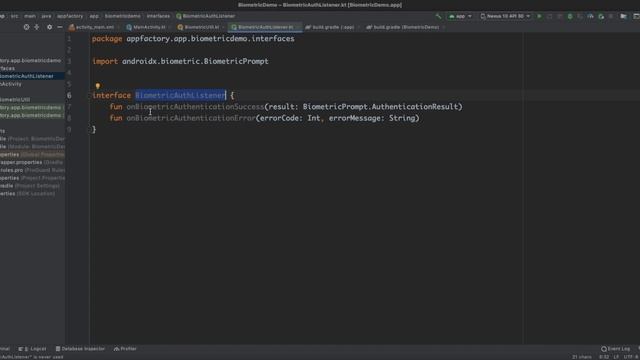 Biometric Authentication Dialog in Android HD 1080p смотреть онлайн