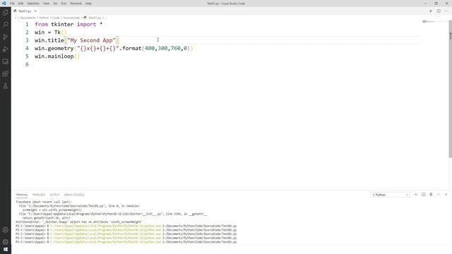 Python Tkinter 02 Window Size and Location смотреть онлайн