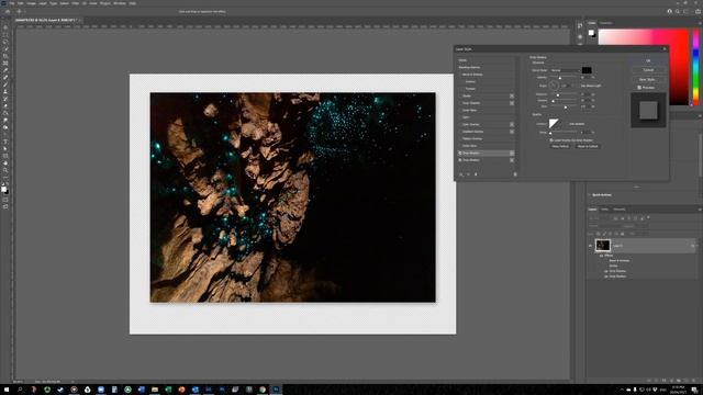 Adding a Drop Shadow to an image in Photoshop смотреть онлайн