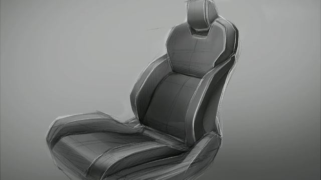 [Sketch-Practice #009] Drawing car interior seat design смотреть онлайн